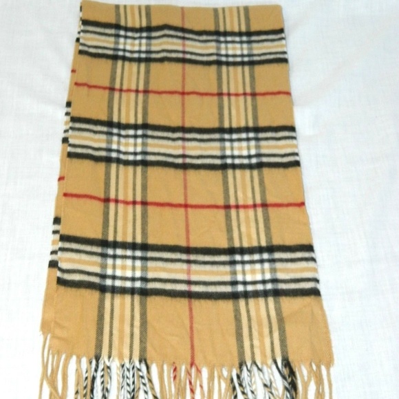 V. FRAAS Accessories - V. FRAAS Cashmink Plaid Scarf Camel Black Red Tan